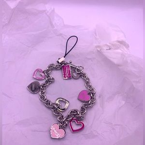 New Coach Purse Charms with Hearts